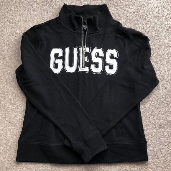 guess half zip sweater